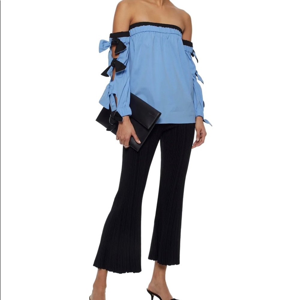 Milly off the shoulder bow sleeve top